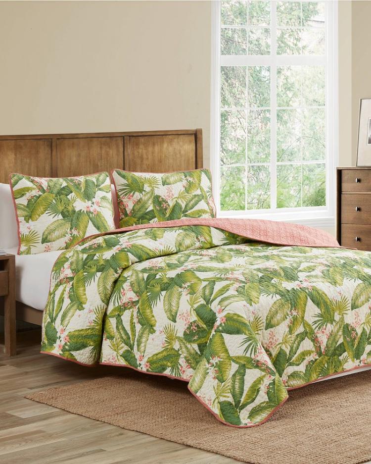Beach & Home Quilts & Blankets | Tommy Bahama Aregada Dock 2-Piece Twin Quilt Set Brown