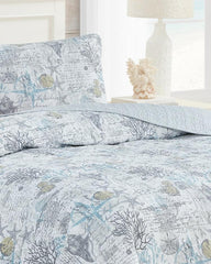 Beach & Home Quilts & Blankets | Tommy Bahama Beach Bliss 2-Piece Twin Quilt Set Grey