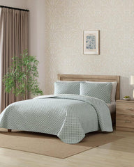 Beach & Home Quilts & Blankets | Tommy Bahama Coastal Batik 3-Piece Full/Queen Quilt Set Spring Green