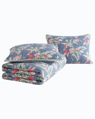 Beach & Home Quilts & Blankets | Tommy Bahama Floral Enchantment Reversible 3-Piece King Quilt Set Deep Blue