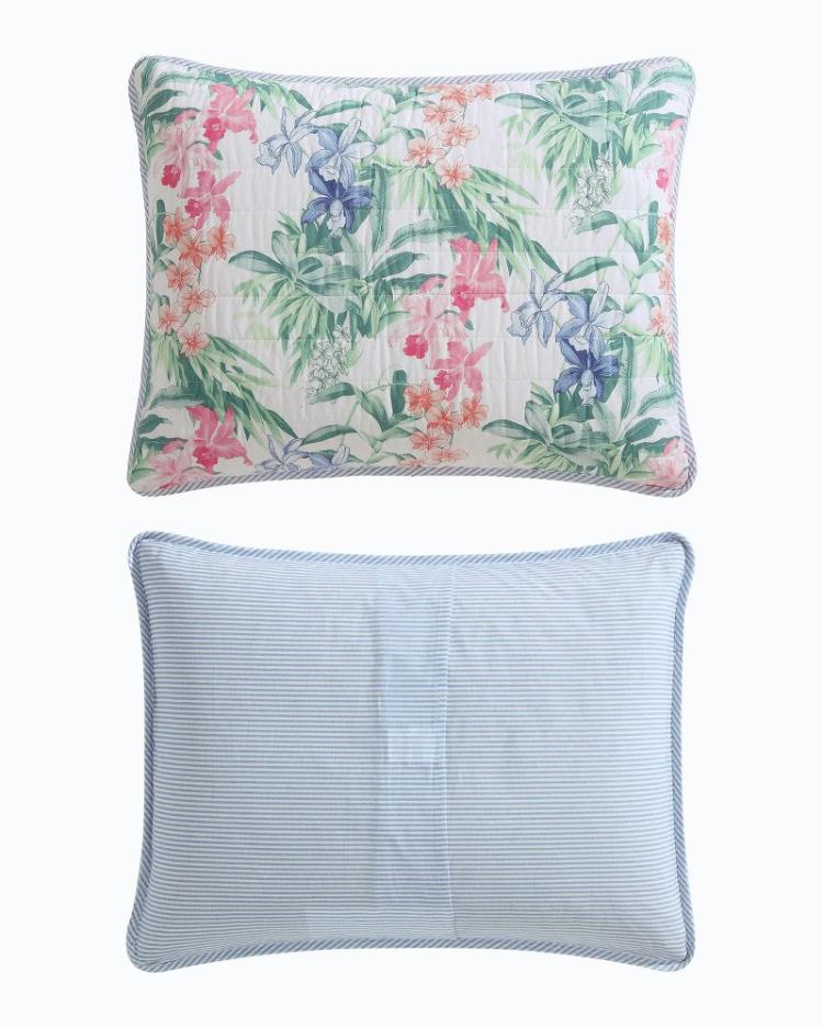 Beach & Home Quilts & Blankets | Tommy Bahama Island Orchid Reversible 3-Piece King Quilt Set White
