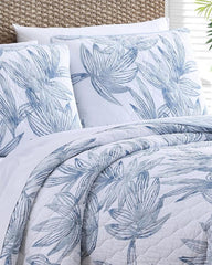 Beach & Home Quilts & Blankets | Tommy Bahama Kayo 3-Piece Full/Queen Quilt Set Blue