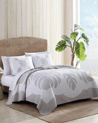 Beach & Home Quilts & Blankets | Tommy Bahama Molokai Full/Queen Quilt Grey