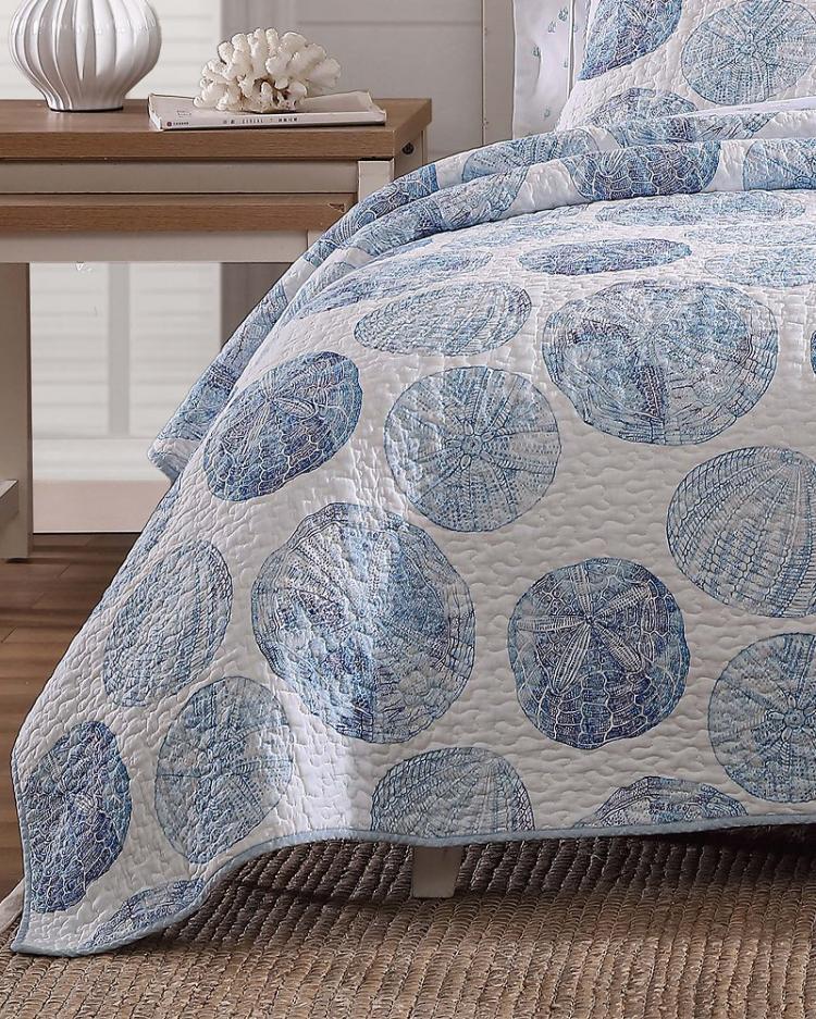 Beach & Home Quilts & Blankets | Tommy Bahama Ocean Isle 2-Piece Twin Quilt Set Blue