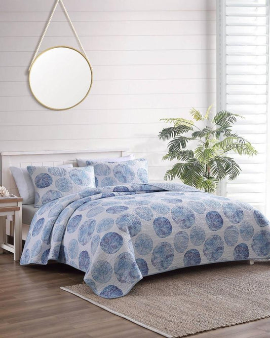 Beach & Home Quilts & Blankets | Tommy Bahama Ocean Isle 2-Piece Twin Quilt Set Blue