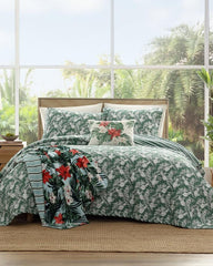 Beach & Home Quilts & Blankets | Tommy Bahama Pineapple Venture 2-Piece Twin Quilt Set Green