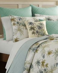 Beach & Home Quilts & Blankets | Tommy Bahama Serenity Palms King Quilt Blue