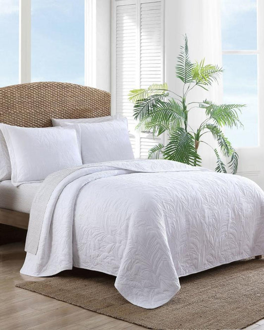 Beach & Home Quilts & Blankets | Tommy Bahama Solid Costa Sera Twin Quilt White