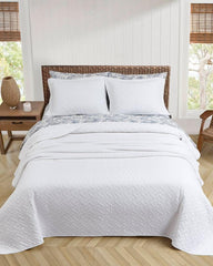 Beach & Home Quilts & Blankets | Tommy Bahama Solid King Quilt/Sham Set White