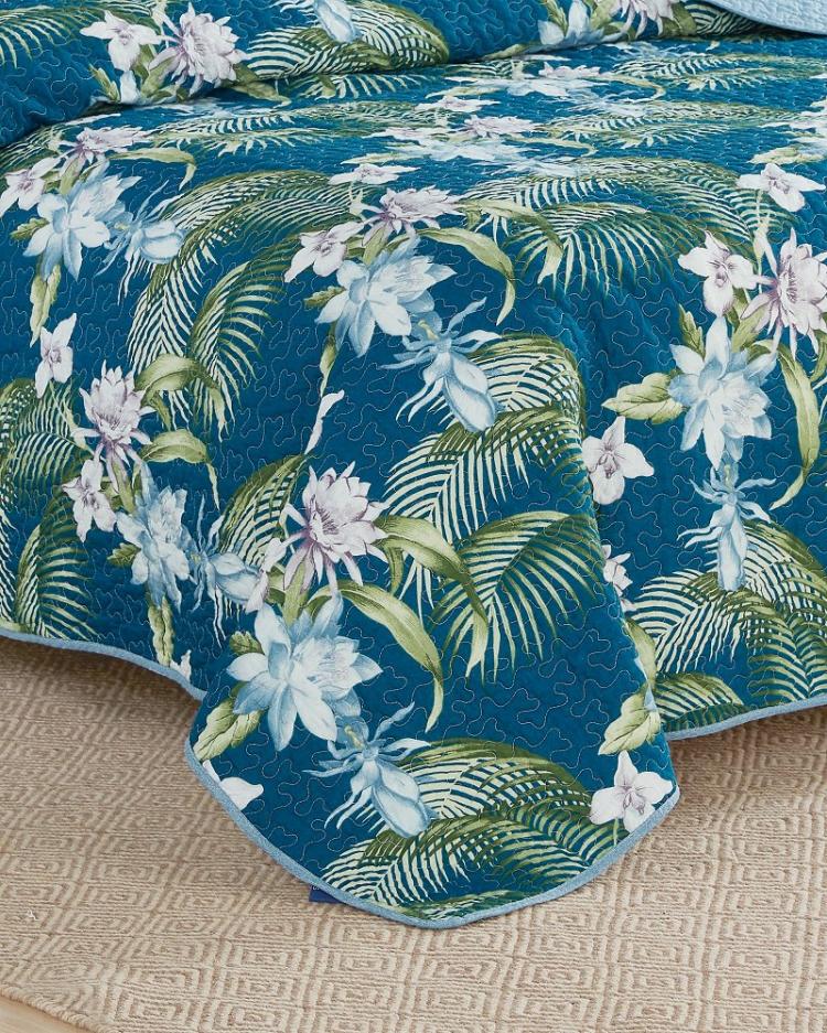 Beach & Home Quilts & Blankets | Tommy Bahama Southern Breeze 3-Piece Full/Queen Quilt Set Blue