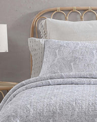 Beach & Home Quilts & Blankets | Tommy Bahama Water Leaves 2-Piece Twin Quilt Set Grey