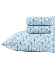 Beach & Home Sheet Sets & Bedskirts | Tommy Bahama Coastal Batik Blue 4-Piece Queen Sheet Set Blue