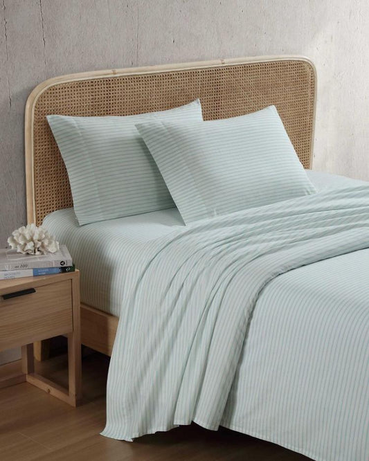 Beach & Home Sheet Sets & Bedskirts | Tommy Bahama Cool Beach Stripe 4-Piece Queen Sheet Set Stripe Blue