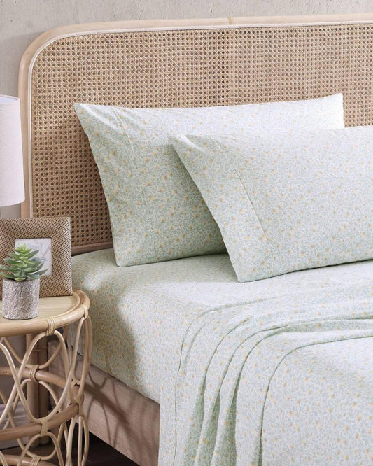 Beach & Home Sheet Sets & Bedskirts | Tommy Bahama Crane Flower 4-Piece Queen Sheet Set Green