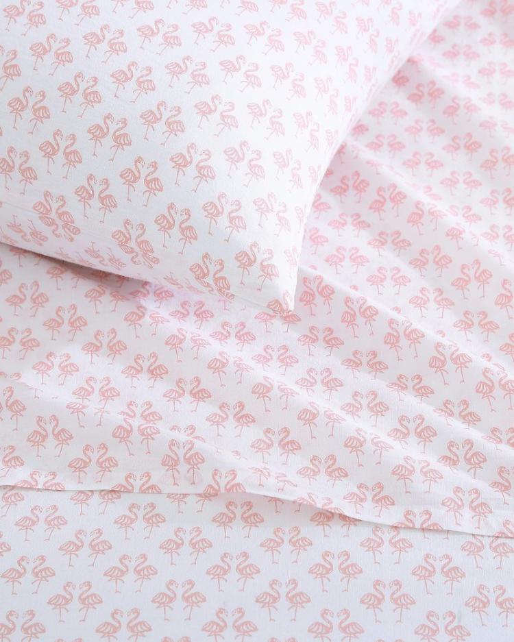 Beach & Home Sheet Sets & Bedskirts | Tommy Bahama Flamingle 4-Piece Queen Sheet Set Pink