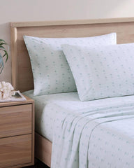 Beach & Home Sheet Sets & Bedskirts | Tommy Bahama Kew Palms 4-Piece Queen Sheet Set Blue/silver