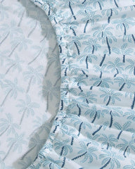 Beach & Home Sheet Sets & Bedskirts | Tommy Bahama Palmtastic 4-Piece Queen Sheet Set Blue