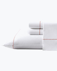 Beach & Home Sheet Sets & Bedskirts | Tommy Bahama Solid 4-Piece King Sheet Set - Orange Orange Flame/white