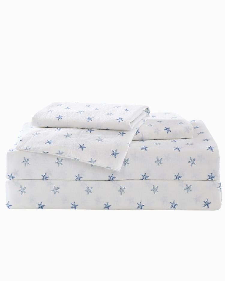 Beach & Home Sheet Sets & Bedskirts | Tommy Bahama Starfish Treasure 4-Piece Queen Sheet Set Ocean