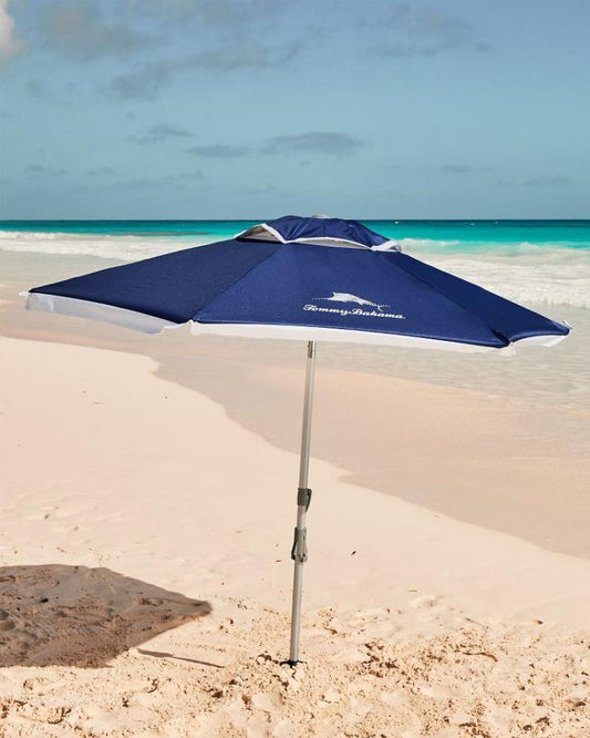 Beach & Home Umbrellas & Coolers | Tommy Bahama Tommy Bahama Easy-Set-Up Umbrella With ANCHORX™ Navy