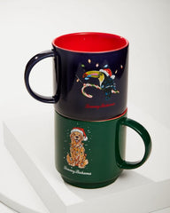 Beach & Home Drinkware & Bar | Tommy Bahama Santa's Toucan Stackable Mug Navy