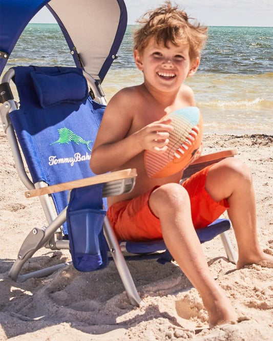 Beach & Home Beach Chairs | Tommy Bahama Tommy Bahama Kids' Wavy Marlin Backpack Beach Chair Navy