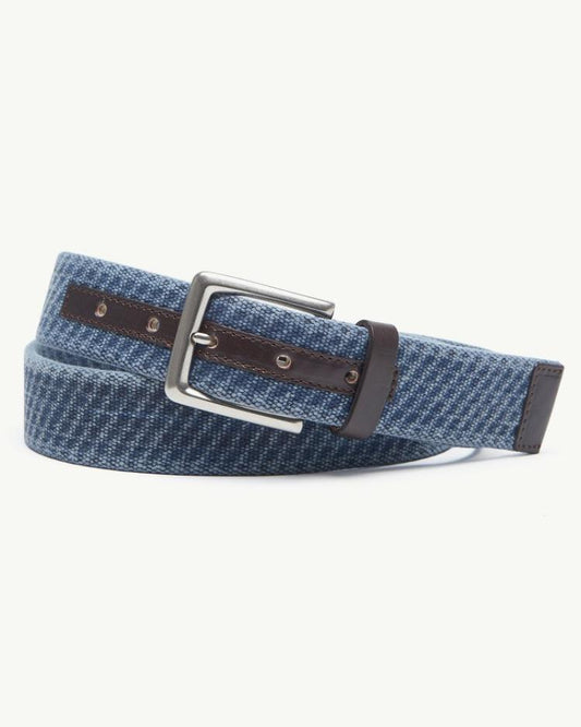 Men Belts | Tommy Bahama Canvas Webbed Belt Navy