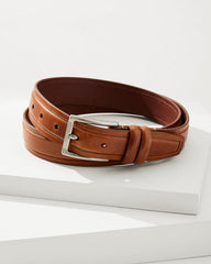 Men Belts | Tommy Bahama Drop Edge Stitch Belt Tan