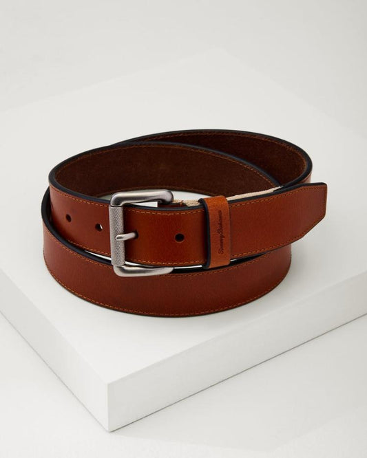 Men Belts | Tommy Bahama Stretch Tab Roller Belt Tan