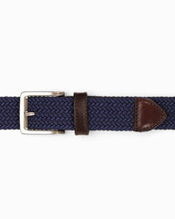 Men Belts | Tommy Bahama Two-Tone Stretch Webbed Belt Dark Navy
