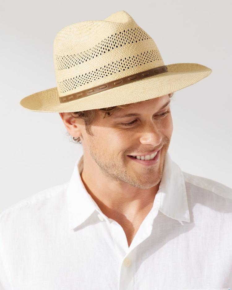 Men Hats & Caps | Tommy Bahama Ezra Vented Panama Hat Unbleached