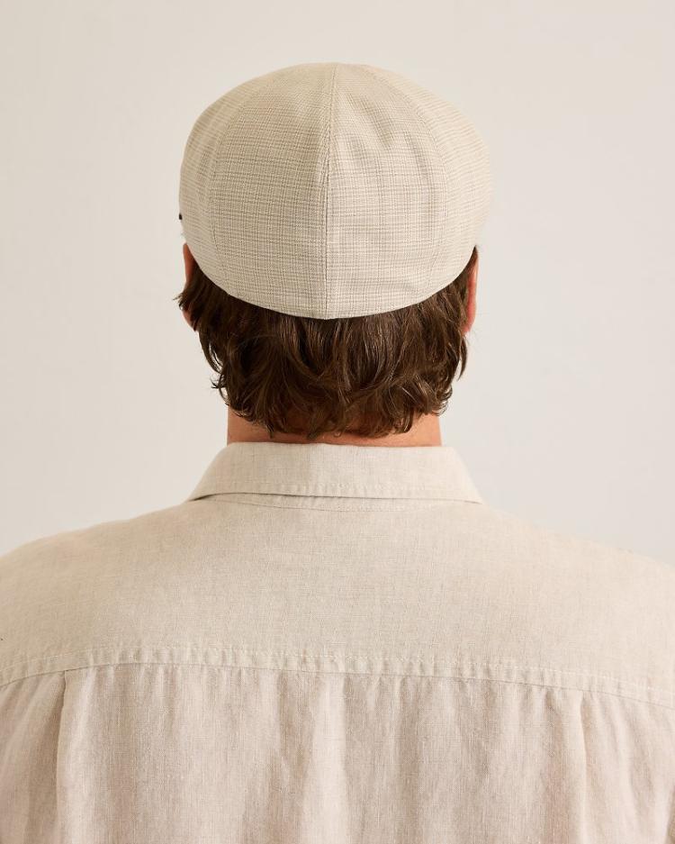 Men Hats & Caps | Tommy Bahama Jeth 8-Panel Cap Chalk Plaid