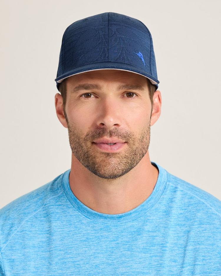 Men Hats & Caps | Tommy Bahama Monstera Fade Cap Blue Note