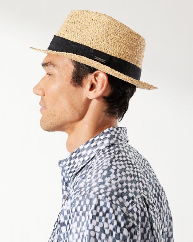 Men Hats & Caps | Tommy Bahama Palm Springs Fedora Hat Natural