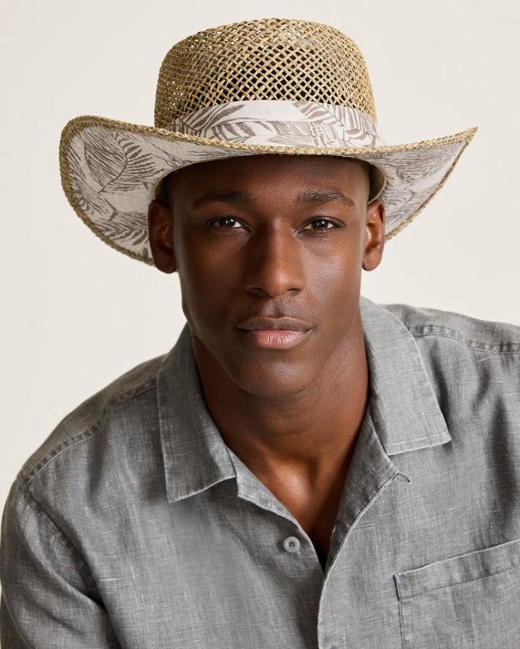 Men Hats & Caps | Tommy Bahama Seagrass Gambler Hat Brown