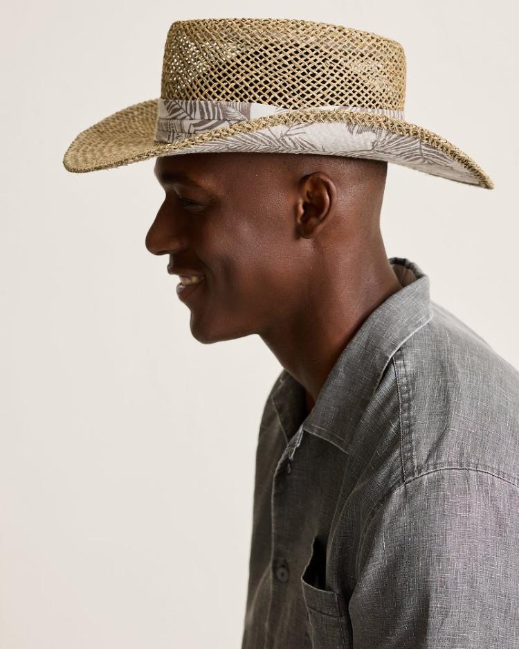 Men Hats & Caps | Tommy Bahama Seagrass Gambler Hat Brown