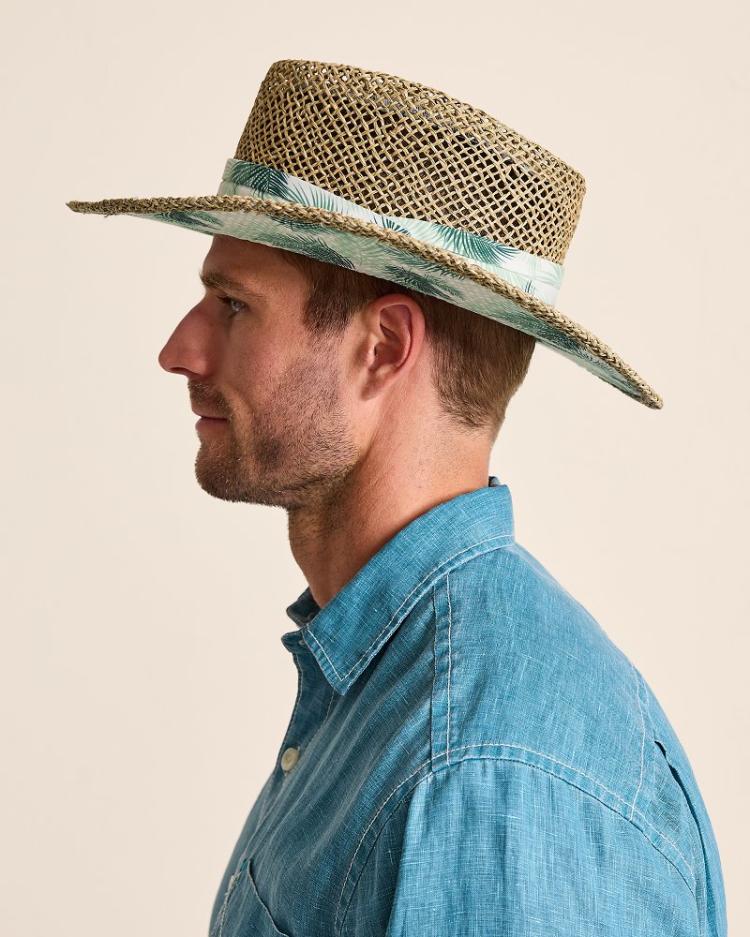 Men Hats & Caps | Tommy Bahama Seagrass Gambler Hat Palm