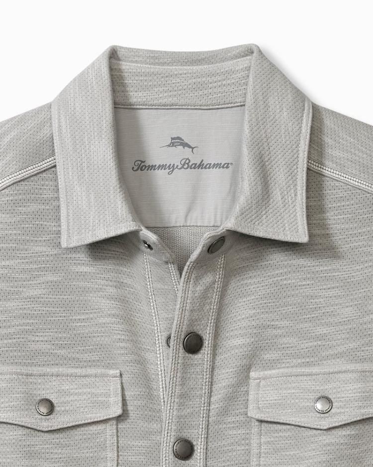 Men Jackets & Outerwear | Tommy Bahama Trinidad CPO Shirt Jacket Smoke Grey