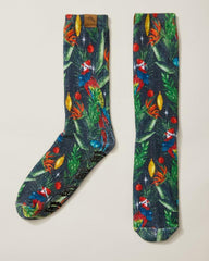 Men Loungewear & Pajamas | Tommy Bahama Island Soft® Holiday Parrot Socks Black