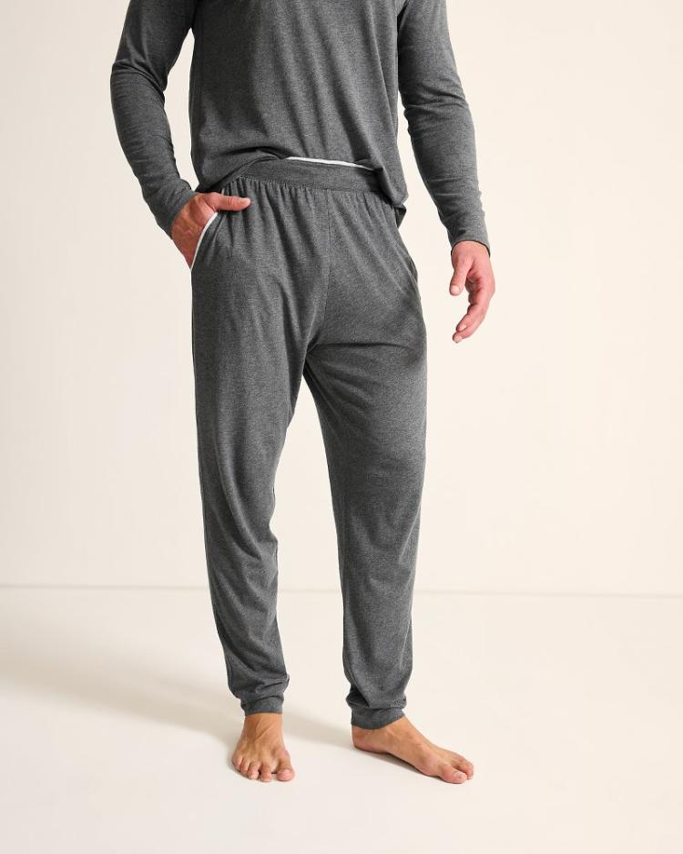 Men Loungewear & Pajamas | Tommy Bahama Jersey Lounge Joggers Heather Charcoal Grey