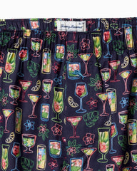 Men Loungewear & Pajamas | Tommy Bahama Woven Marlin Print Boxers Port Blue