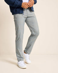 Men Pants & Chinos | Tommy Bahama On Par Island Driver Flat-Front IslandZone® Pants Metallic Silver