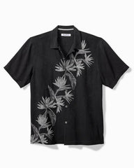 Men Shirts | Tommy Bahama Across Paradise Silk Camp Shirt Black