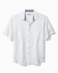 Men Shirts | Tommy Bahama Beachside Cotton Cruiser Short-Sleeve Shirt White