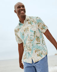 Men Shirts | Tommy Bahama Big & Tall Bahama Coast Jungle Haven IslandZone® Shirt Warm Mist