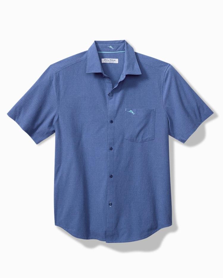 Men Shirts | Tommy Bahama Big & Tall Bahama Coast Sandypoint IslandZone® Shirt Classic Blue