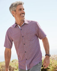 Men Shirts | Tommy Bahama Big & Tall Coconut Point Beachcomber Geo IslandZone® Camp Shirt After Dark