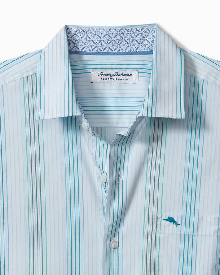 Men Shirts | Tommy Bahama Big & Tall Sarasota Stretch Seaview IslandZone® Shirt Gulf Shore