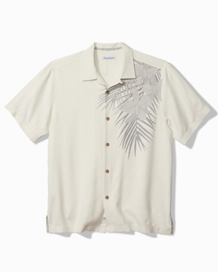 Men Shirts | Tommy Bahama Breezeway Burst Silk Camp Shirt Continental