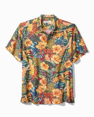 Men Shirts | Tommy Bahama Coconut Point Sunset Canopy IslandZone® Camp Shirt Dark Sangria